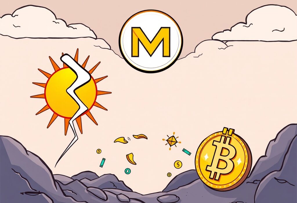 Cartoon showing a Zeus Network partnership bridging Solana and Bitcoin, symbolizing enhanced liquidity and collaboration between ecosystems.